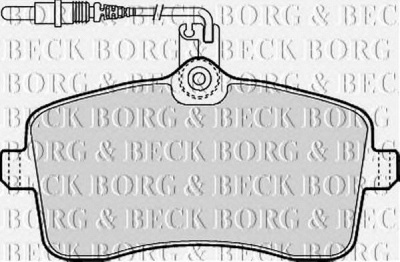 BORG & BECK bbp1897 -  Комплект тормозных колодок, дисковый тормоз